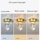 Axyaa Modern Diamond Chandelier Crystal Ceiling Light for Home Kitchen and Living Room