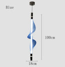 Axyaa Nordic Vertical Pendant Light - PVC Tube Ceiling Kitchen Island Lamp