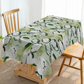 Axyaa Tropical Leaf Tablecloth: Stain Resistant, Antifouling for Home Dining or Coffee Table