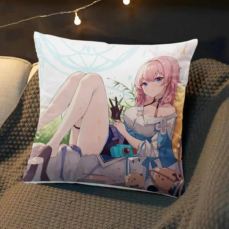 Axyaa Star Rail Square Cushion Cover - Luxury Sofa Decor & Wedding Gift
