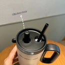 Axyaa Stainless Steel Insulated Tea Separation Water Bottle with Straw