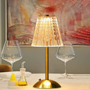 Axyaa Crystal Diamond Touch Lamp - Rechargeable Bedside Night Light