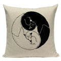 Axyaa Pug Dog Sport Symmetry Cushion Cover Pillow Case