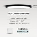 Axyaa Smart LED Ceiling Light - Ultra-thin Dimmable Lighting for Bedroom & Living Room