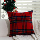 Axyaa Christmas Plaid Cushion Cover - Farmhouse Sofa Decor - 30x50cm