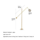 Axyaa Nordic Marble Floor Lamp - Modern LED Decor for Home and Living Room.
