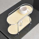 Axyaa Acrylic Double-Layer Makeup Organizer & Storage Shelf for Bathroom, Kitchen & Countertop