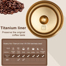 Titanium Coffee Mug by Axyaa: Smart, Portable, Striped Design, Vacuum Flask Tumbler