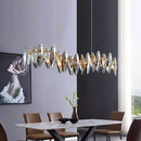 Axyaa Crystal Chandelier, Pendant Lamp for Living Room and Dining Room