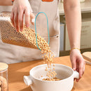 Axyaa Clear Storage Jars with Wood Lid, Airtight Food Container for Kitchen Organization