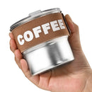 Axyaa Stainless Steel Insulated Coffee Mug Lid Leakproof Portable Water Cup
