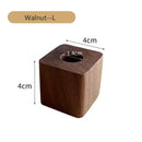Axyaa Walnut Wood Pen Holder - Minimalist Desk Organizer