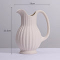 Axyaa Spiral Ceramic Vase | Modern Home Decor | Living Room Flower Pot