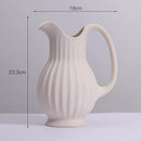 Axyaa Spiral Ceramic Vase | Modern Home Decor | Living Room Flower Pot