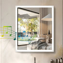 Axyaa LED Lighted Mirror Wall Medicine Cabinet with Bluetooth Speaker