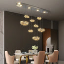 Axyaa Nordic Rrian Droplet Glass Chandelier for Luxury Living Room, Staircase, Dining, and Home Decoration