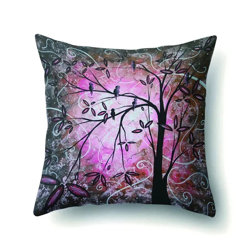 Axyaa Retro Floral Pillow Case 45x45cm