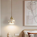 Axyaa Terrazzo Nordic LED Pendant Lamp for Living Room Bedside, Retro Adjustable Gold/Copper Lighting