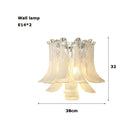 Axyaa French Series Glass Art LED Chandelier for Living Room
