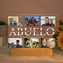 Personalized Acrylic Lamp with Photo & Text, Axyaa Bedroom Night Light Gift