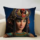 Axyaa African Women Design Linen Cushion Cover 45x45cm