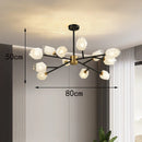 Axyaa Nordic Dining Room Pendant Lamp Chandelier for Indoor Ceiling Lighting