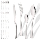 Axyaa 20-Piece Gold Stainless Steel Flatware Cutlery Set