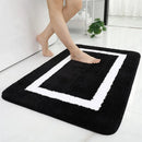 Axyaa Plush Bathroom Rug: Absorbent, Quick Dry, Non-Slip Floor Mat