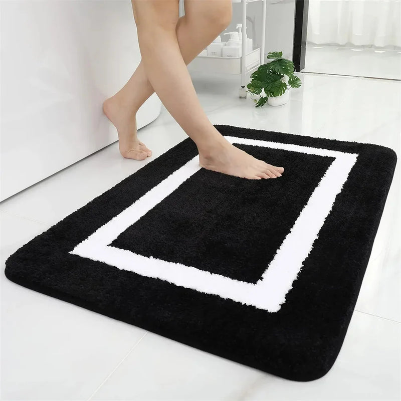 Axyaa Plush Bath Mat: Soft Non-Slip Rug for Bathroom, Bedroom, or Living Room