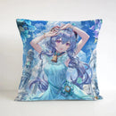 Axyaa Square Cushion Cover - Genshin Impact Pillowcase for Sofa Décor & Gifts