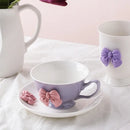 Axya Girl Butterfly Ceramic Mug Tea Coffee Water Cup Breakfast Juice Drinkware