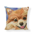 Axyaa Black White Dog Cushion Covers - Home Decor Pillow Cases