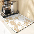 Axyaa Plant Pattern Drying Mat: Kitchen & Table Essential