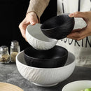 Axyaa Stone Patterned Large Capacity Ceramic Soup Bowl