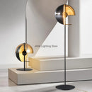Axyaa Glass Hemisphere LED Theia Floor Lamp - Industrial High-end Decor Lighting