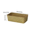 Axyaa Wicker Storage Basket Picnic Laundry Organizer Fruit Seaweed Box