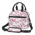 Axyaa Sakura Cherry Blossoms Insulated Lunch Bag: Reusable Thermal Cooler for Work, School, Picnic