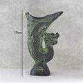 Axyaa Antique Bronze Decor Cow Rabbit Peacock Dragon Phoenix Vase Statues & Cups