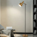Axyaa Nordic Black/Gold Floor Lamp for Living Room, Bedroom, and Home Decor