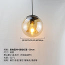 Axyaa Modern Glass Chandelier Gold Silver Amber Glass Suspension Lamp