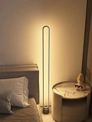 Axyaa LED Floor Lamp - Remote & Voice Control, Modern Design for Living Room