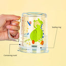 Axyaa Unicorn Kids Milk Cup with Scale & Straw Lid.