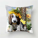 Axyaa Pet Dogs Cartoon Style Pillow Case Home Decor Cushion Sofa Square Pillowcase