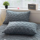 Axyaa Velvet Pillowcase Pair - Warm Rectangle Cushion Cover 48x74cm