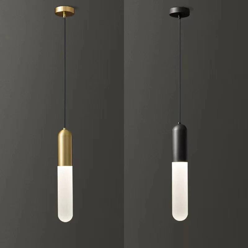 Axya Modern Gold LED Pendant Lamp for Bedroom and Kitchen Lighting