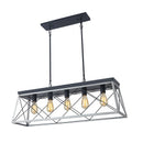 Axyaa Industrial Cage Chandelier - Vintage Island Lamp for Restaurant & Bar