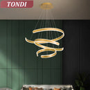 Axyaa Minimalist LED Chandelier for Home Lighting