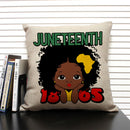 Axyaa Cute Cartoon Girl Pillow Case Africa Baby Cushion Cover Home Decor Linen Pillowcase