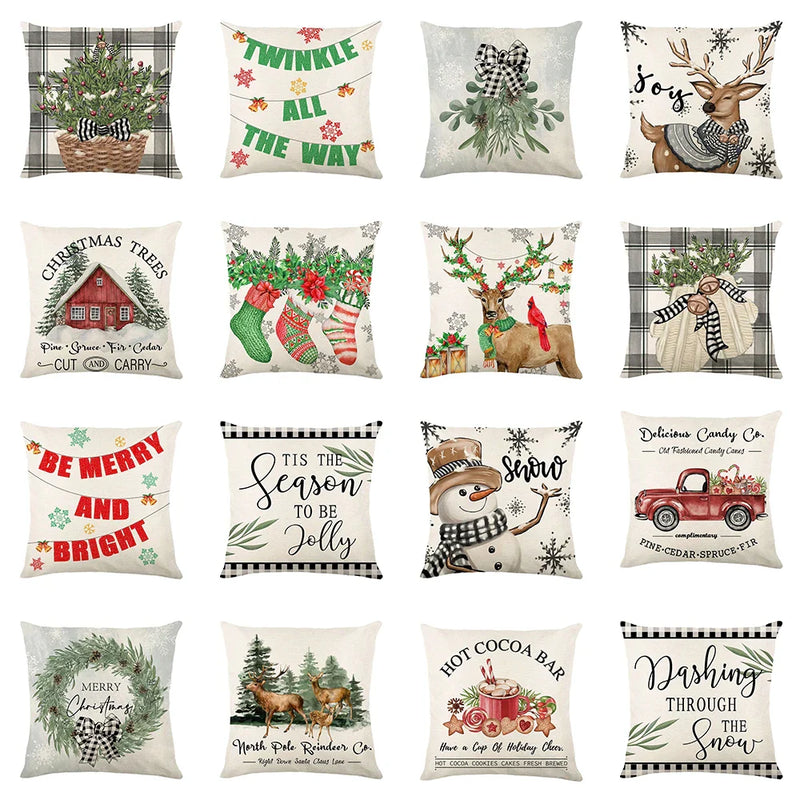 Axyaa Christmas Day Party Pillowcase Set