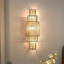 Axyaa Geometric Crystal Wall Lamp for Elegant Home Decor